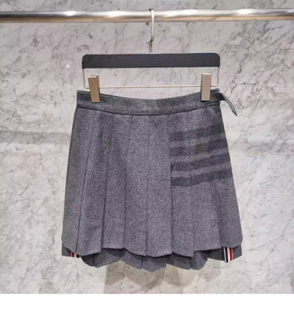 2025 wool pleated skirt