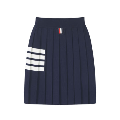 2025 knitted pleated skirt