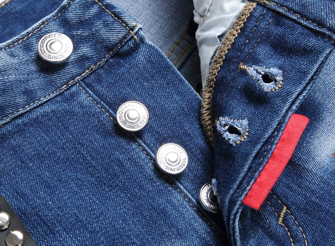 DSQ2 Short Jeans Ripped