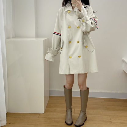 2025 Double-breasted trench coat