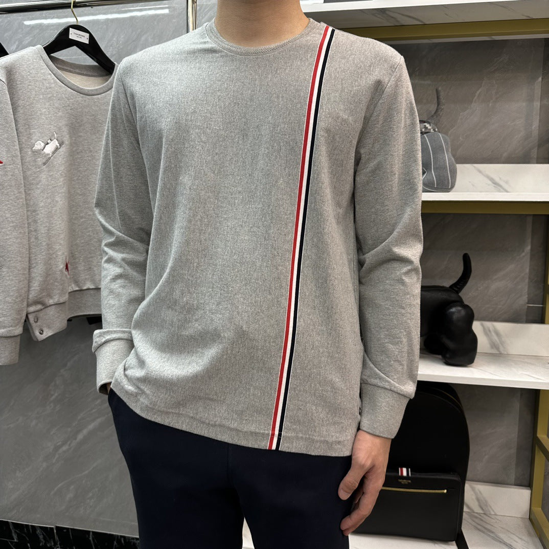 cotton long-sleeved T-shirt