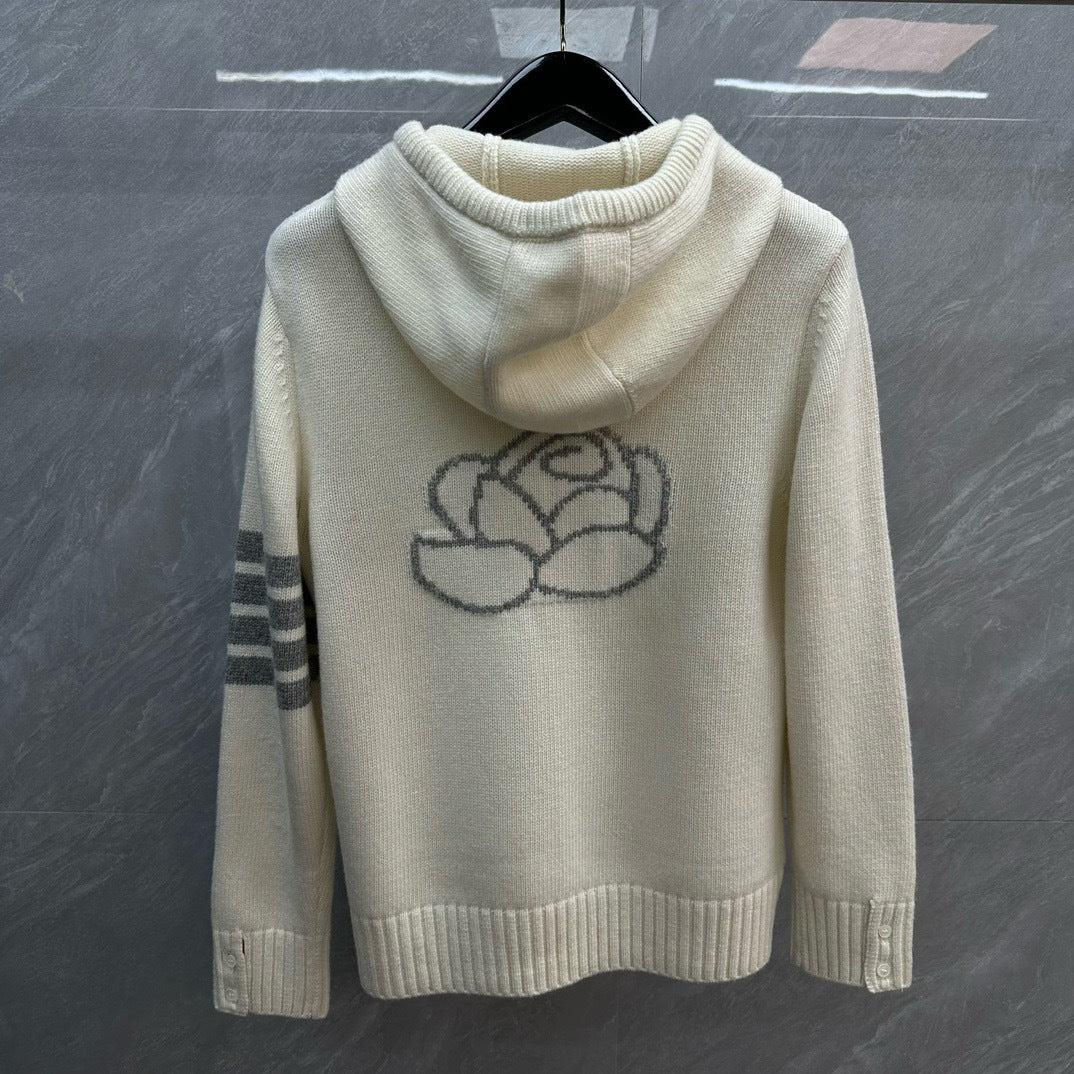 2025ss Thick hooded cardigan