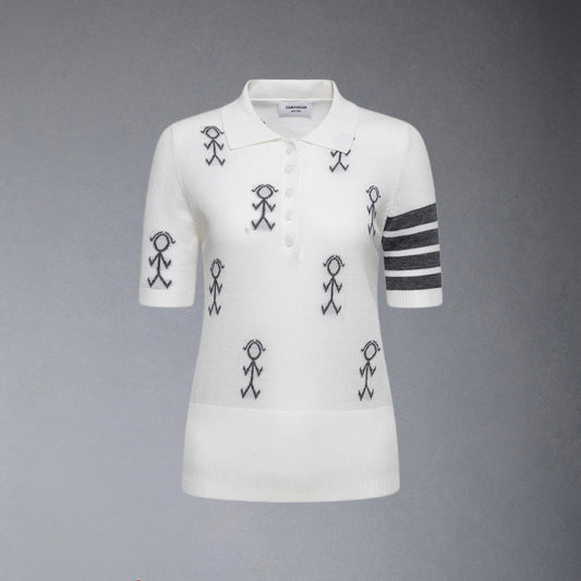 TNOM Women Stickman POLO shirt