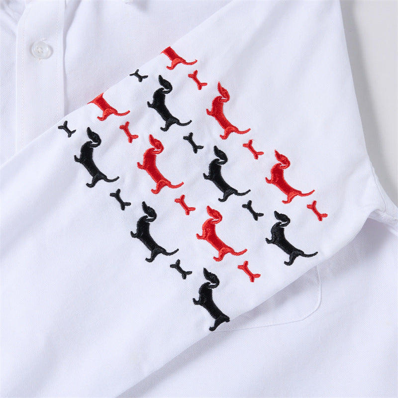 Embroidered business shirt