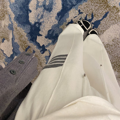 Knitted wide-leg pants