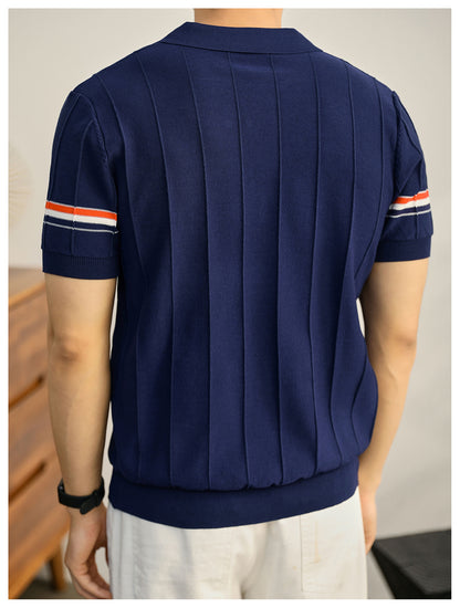 2025  New pure cotton polo shirt