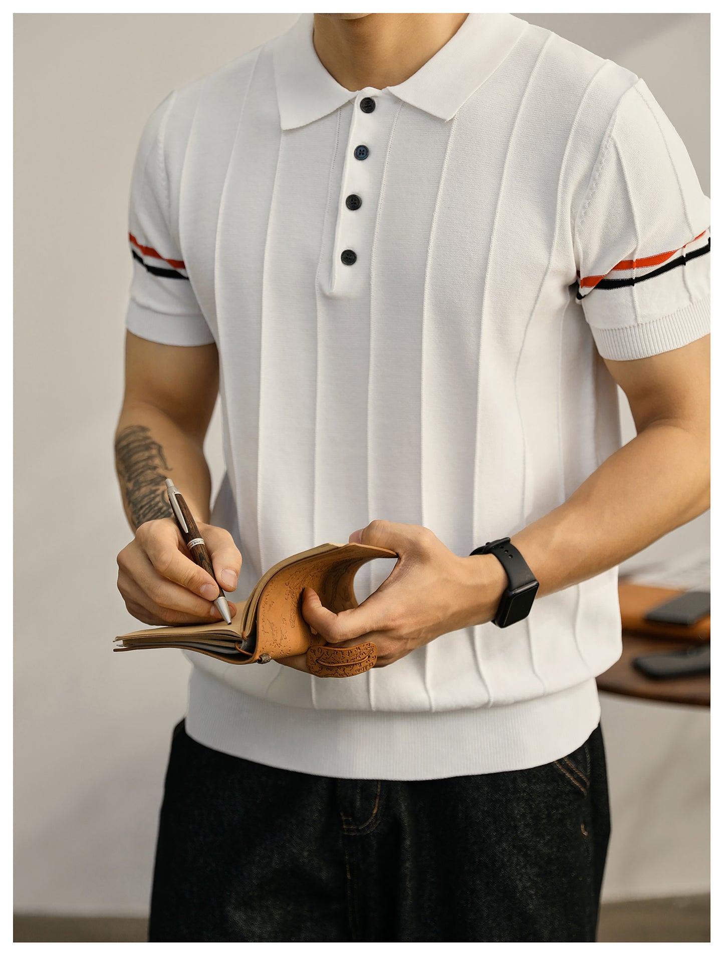 2025  New pure cotton polo shirt