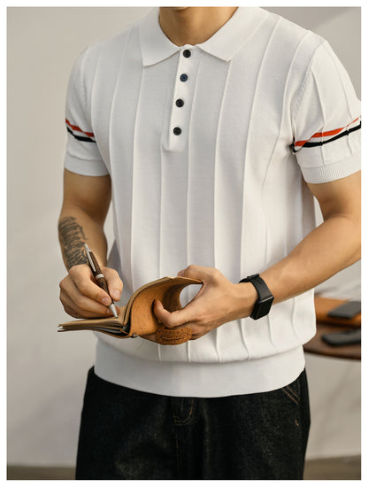 2025  New pure cotton polo shirt