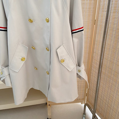 2025 Double-breasted trench coat