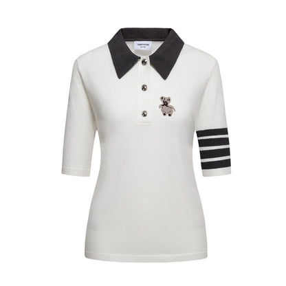 TNOM Women Bear POLO shirt