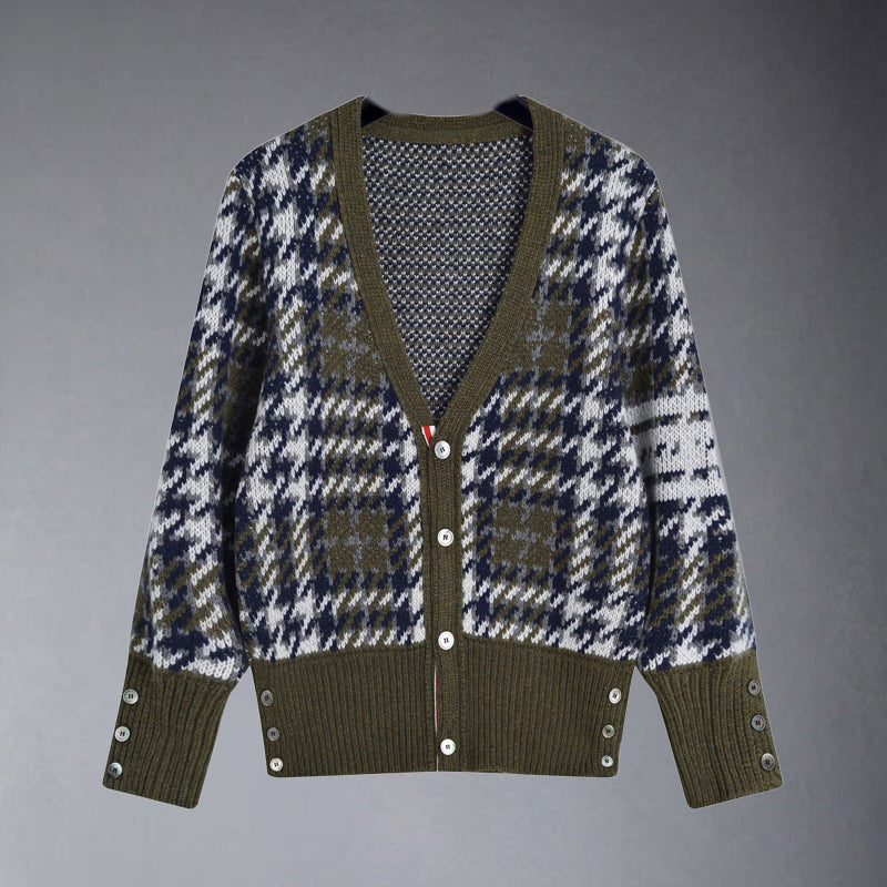 2025  Plaid cardigan