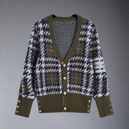2025  Plaid cardigan