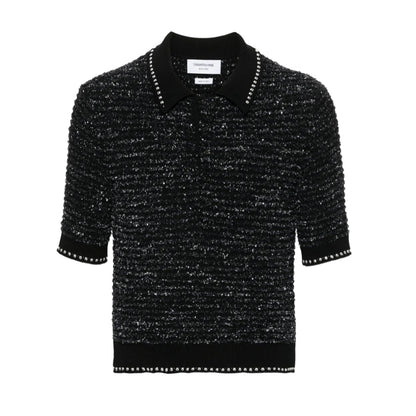 2025  Wool jacquard polo shirt