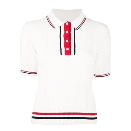 TNOM Women Ribbon POLO shirt