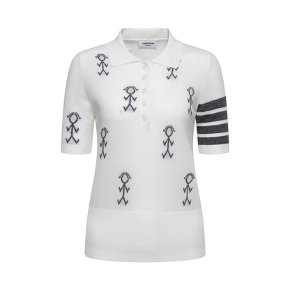 TNOM Women Stickman POLO shirt