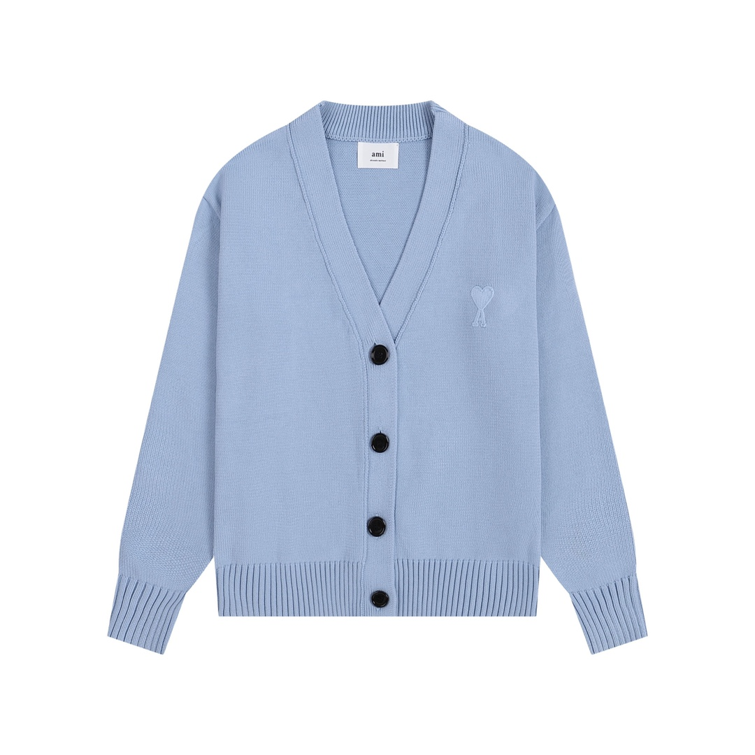 AMI Cotton and wool cardigan