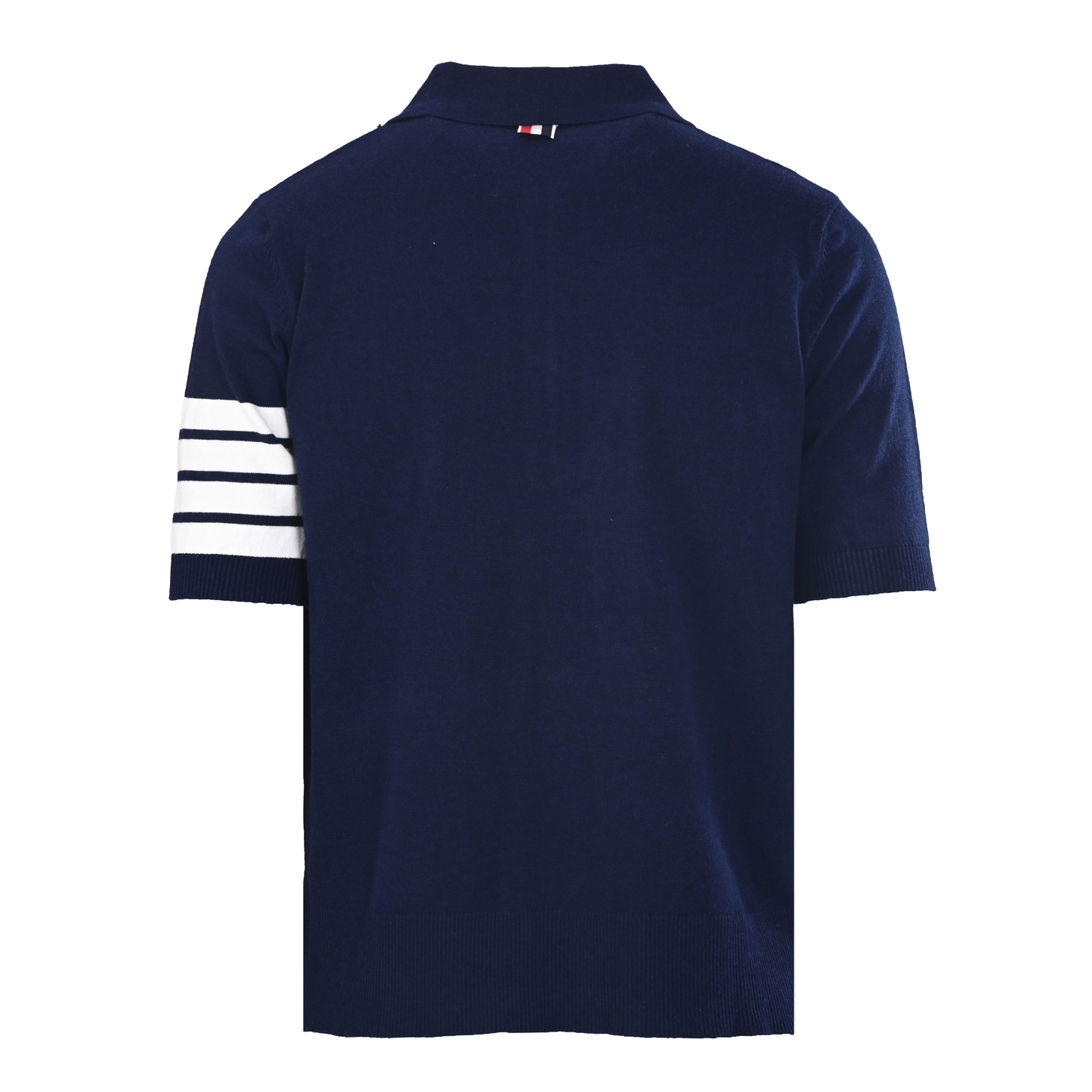Men's Racket-Embroidered Knitted Polo Shirt