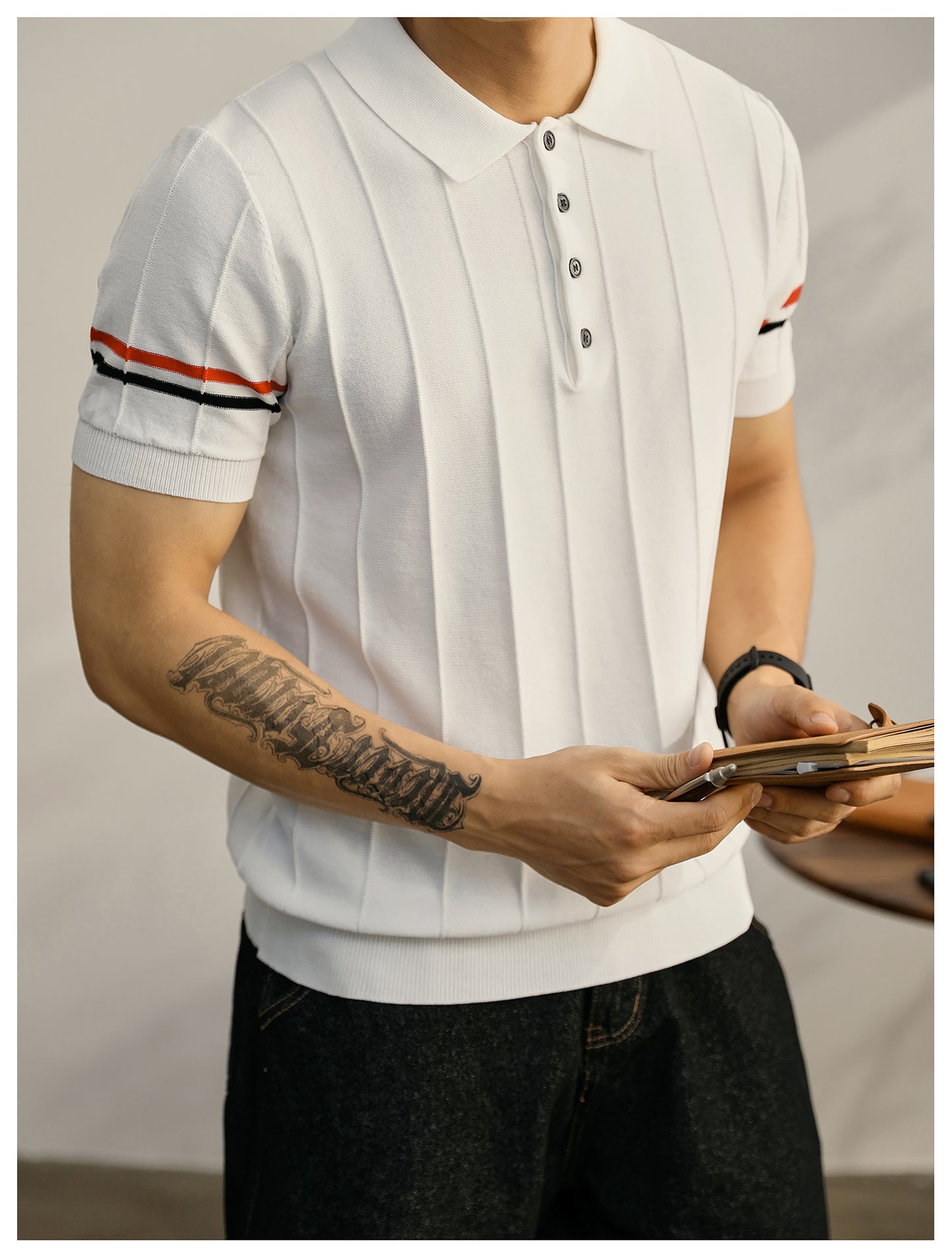 2025  New pure cotton polo shirt