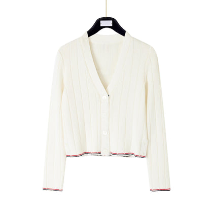 Cotton wool knitted cardigan