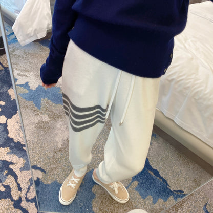 Knitted sports sweatpants