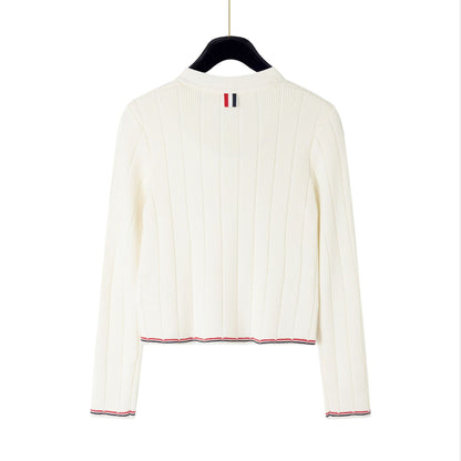 Cotton wool knitted cardigan