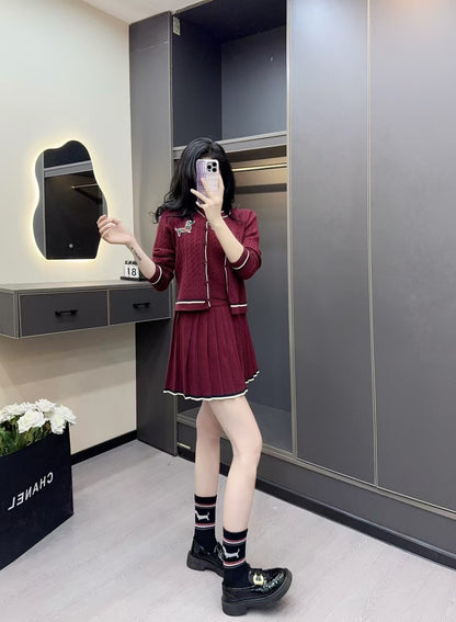 2025 Three-piece pleated skirt