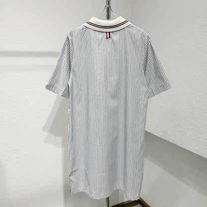 2025  Striped Shirt Dress
