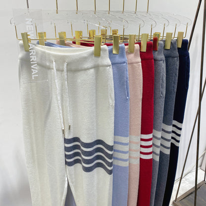 Knitted sports sweatpants