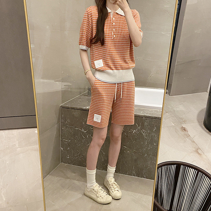 plaid T-shirt