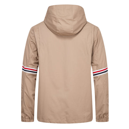 TNOM Khaki Hooded Jacket