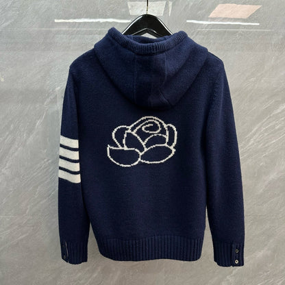 2025ss Thick hooded cardigan