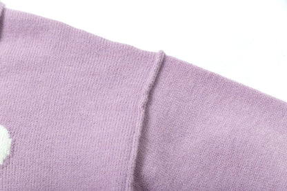 Ami big heart cardigan