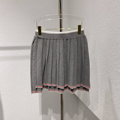 2025 Knitted pleated skirt