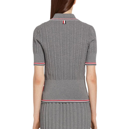 TNOM Women stripe POLO shirt