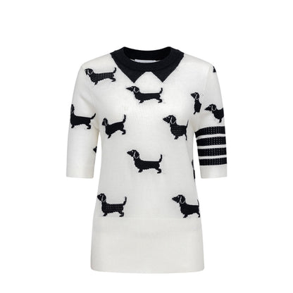 TNOM women puppy T-shirt