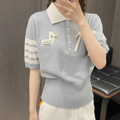 TNOM Women puppy POLO shirt