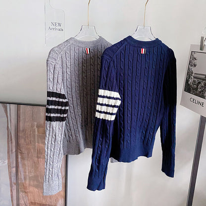 2025  Crew neck cardigan