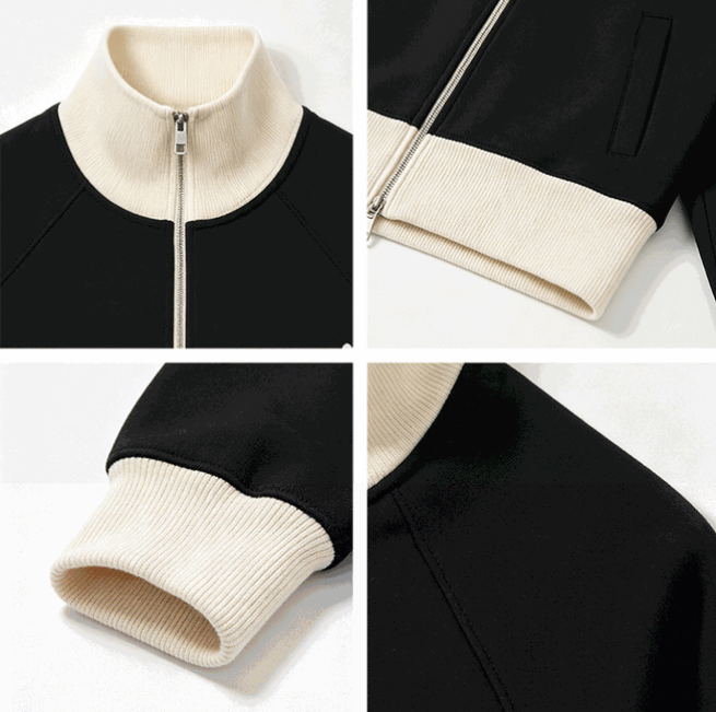 AMI  Two-way zip-up sweatshirt cardigan