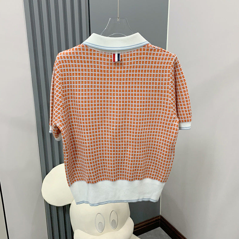 plaid T-shirt