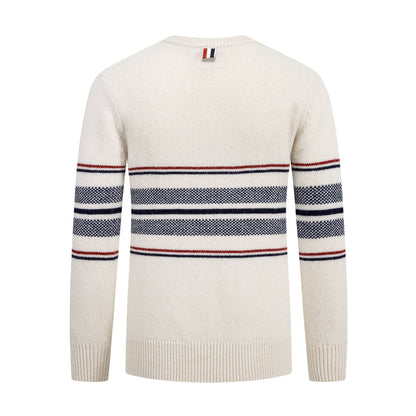 Round neck wool sweater