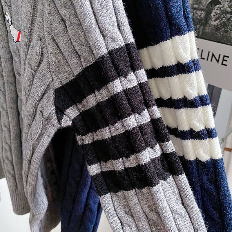 2025  Crew neck cardigan