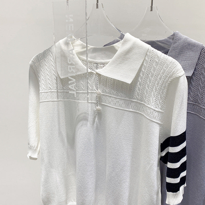 TNOM Hollow knit sweater