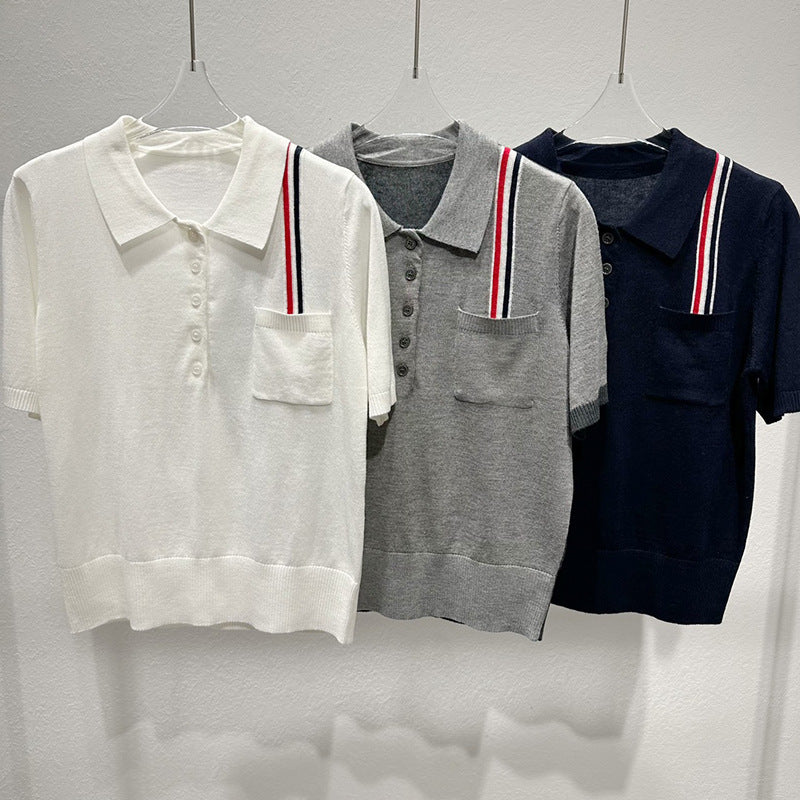 Knitted short sleeves