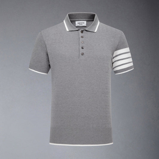 TNOM Contrast stripes POLO Shirt