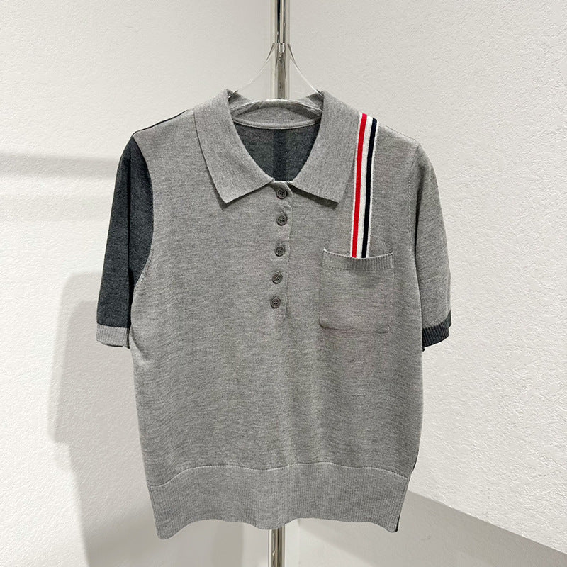 Color stripe T-shirt