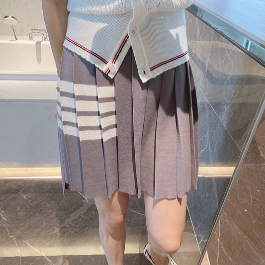 TNOM 2025 Knitted pleated skirt