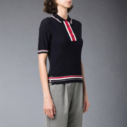 TNOM Women Ribbon POLO shirt