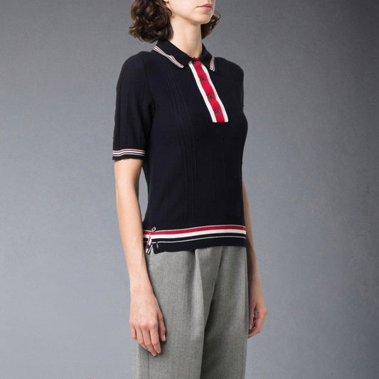 TNOM Women Ribbon POLO shirt