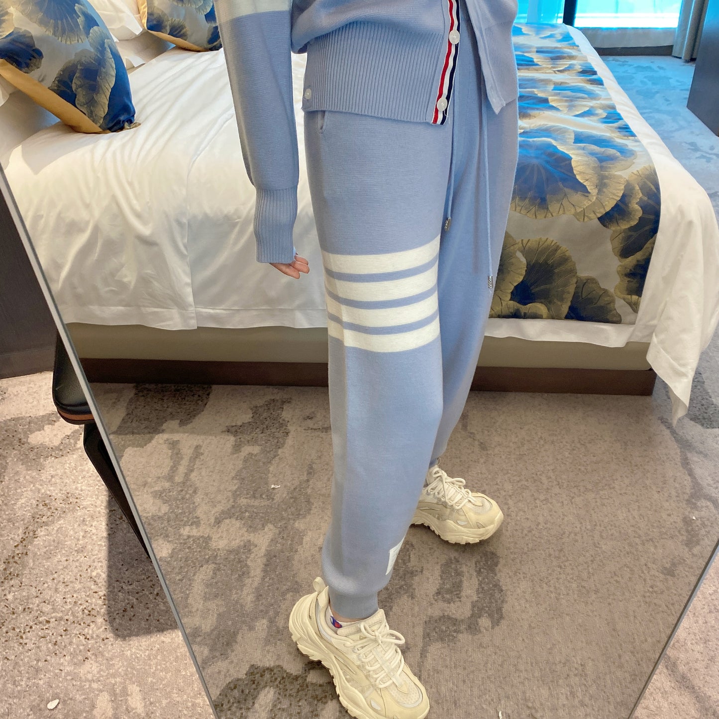 Knitted sports sweatpants