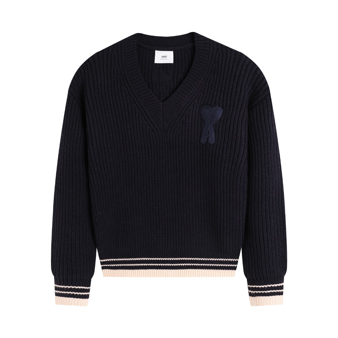 AMI  Cotton and wool sweater